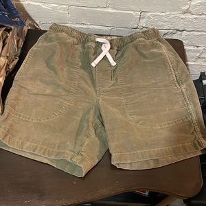 J.Crew Wallace & Barnes Shorts. 5”. Velvet material. Men’s Size XS. Olive green.